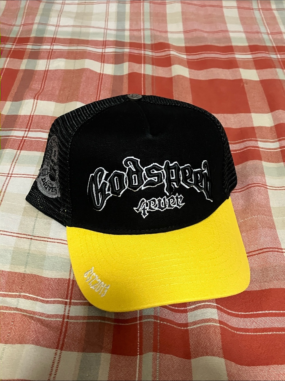 Godspeed Fever Black & Yellow Trucker Hat